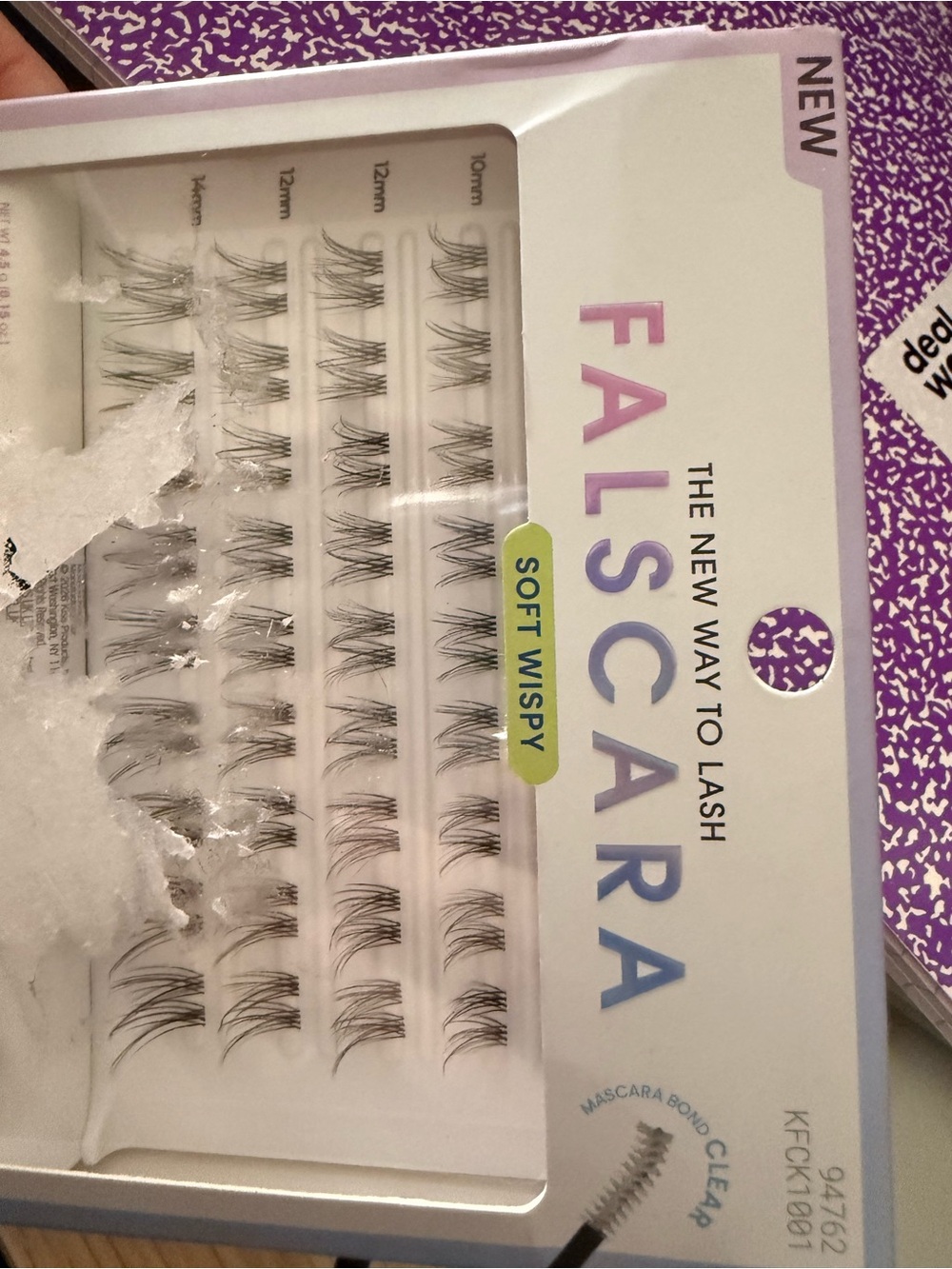 Soft Wispy Individual False Lashes - Black